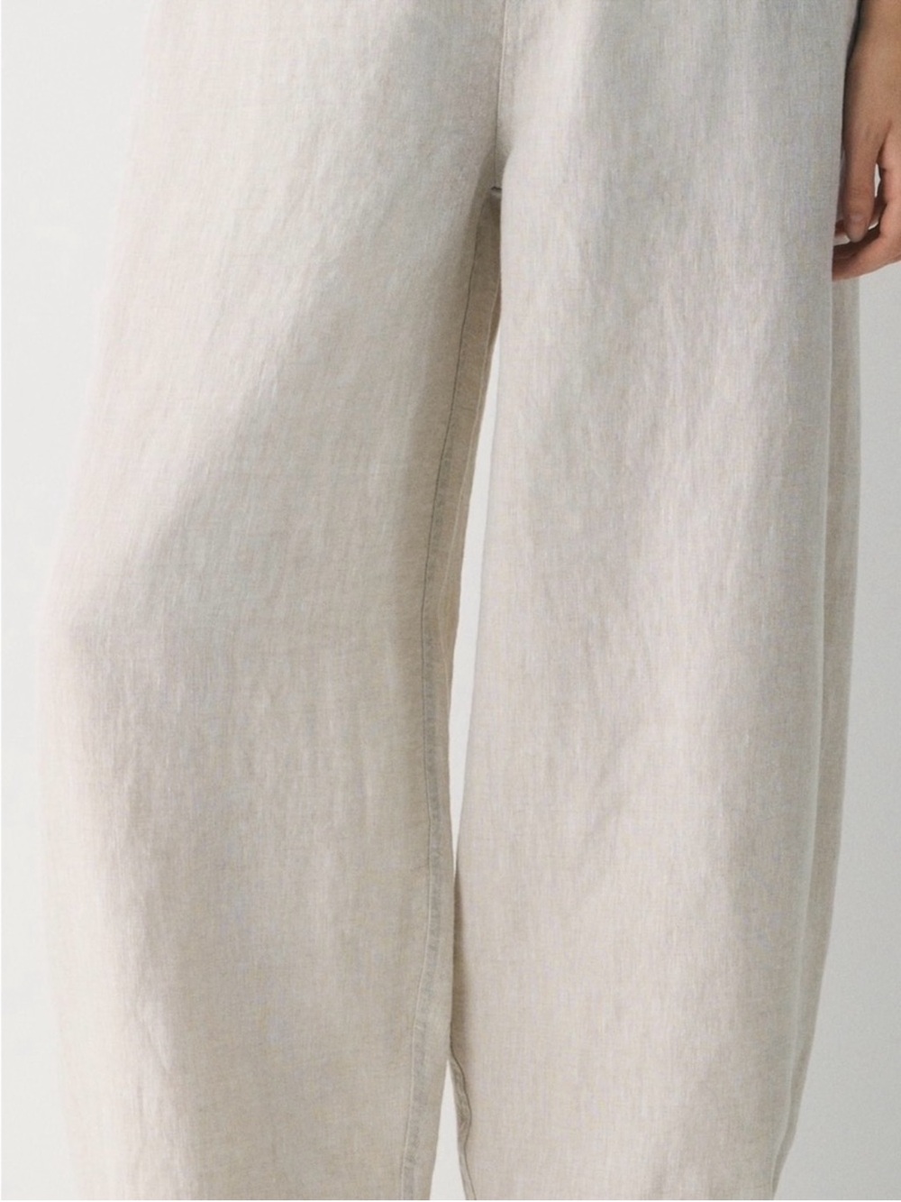 NWT Aritzia Interstate Linen Balloon Pant 100% Organic Linen - Picture 2 of 3